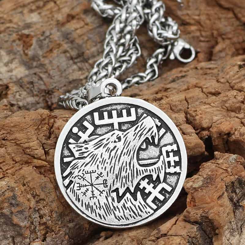 Collier pendentif nordique viking amulette loup odin pa en 2ff98d35 f0bd 4dc8 9534 3251c69b68b5