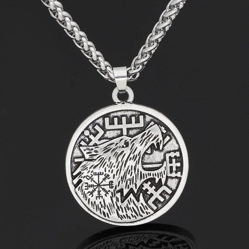 Collier pendentif nordique viking amulette loup odin pa en 49b66afa 1475 4876 89e3 4cd1d80b4204