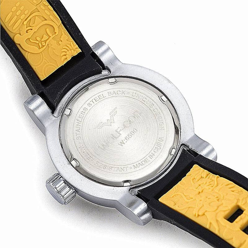 USA loup cadran calendrier acier Shell hommes sport personnalit montre japon Movenent vedette caoutchouc bracelet surdimensionn e3aee8f8 fb49 4676 ad3d 64b4bf43c585