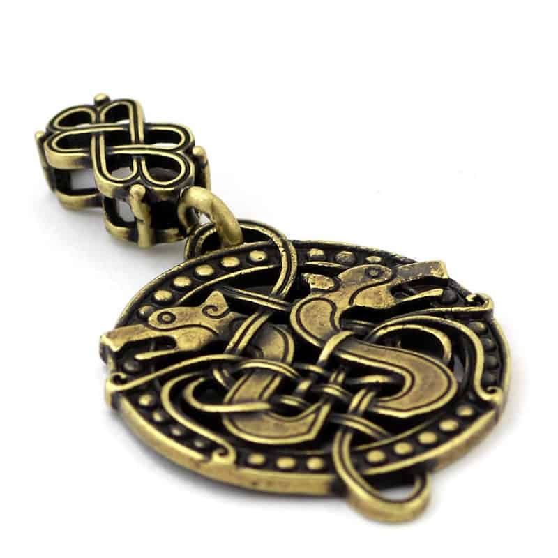 Vintage nordique Viking loup breloque collier bijoux pendentif pour hommes 72cffa9e a28e 4985 8715 6ca59df6a6c3