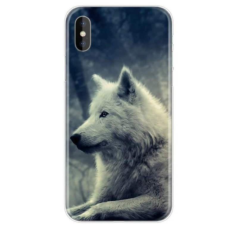 coque iphone loup arctique 22
