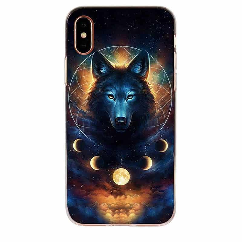coque iphone loup astral 23