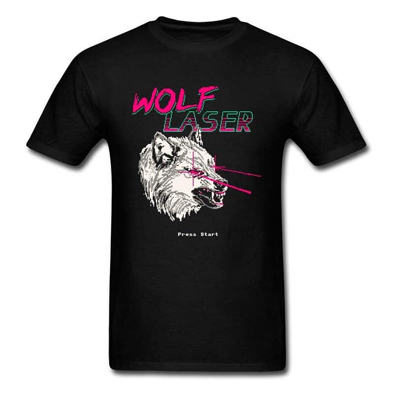 t shirt loup wolf laser 201